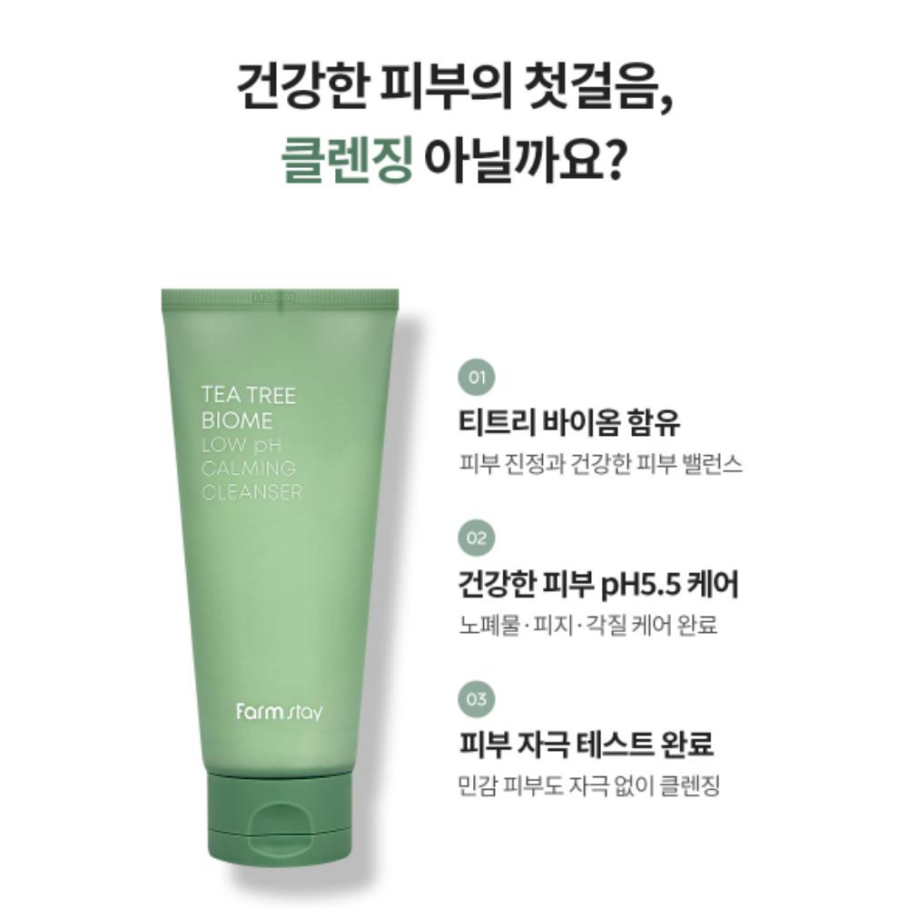 Farm Stay Tea Tree Biome Low pH Calming Cleanser 180 ml