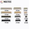 10 шт. Meetee 10-60 мм Металлическая хвостовая клипса-пряжка для ремня сумки, стопорный элемент для конца ременной ленты, застежка, крючок для ремня одежды, DIY аксессуары для изделий из кожи