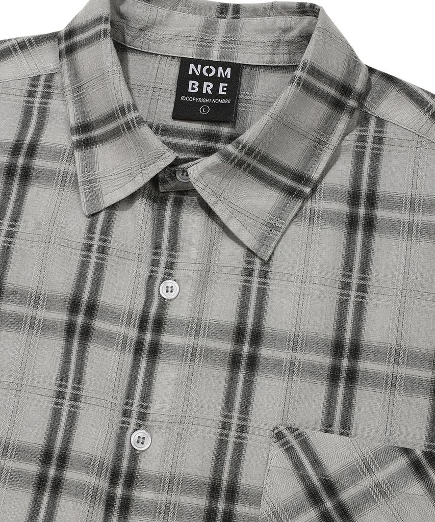 Рубашка с коротким рукавом Nombeule Signature Check [Серый]