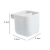 Plastic Desk Pen Holders Multifunctional Wall Mounted Storage Box PC Screen Pen Holder  Office Use