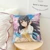 Anime Girl s-Sakurajima Mai Cushion Cover Comfortable Soft Pillow Case for Sofa Living Room Home Office Decor Protective Covers