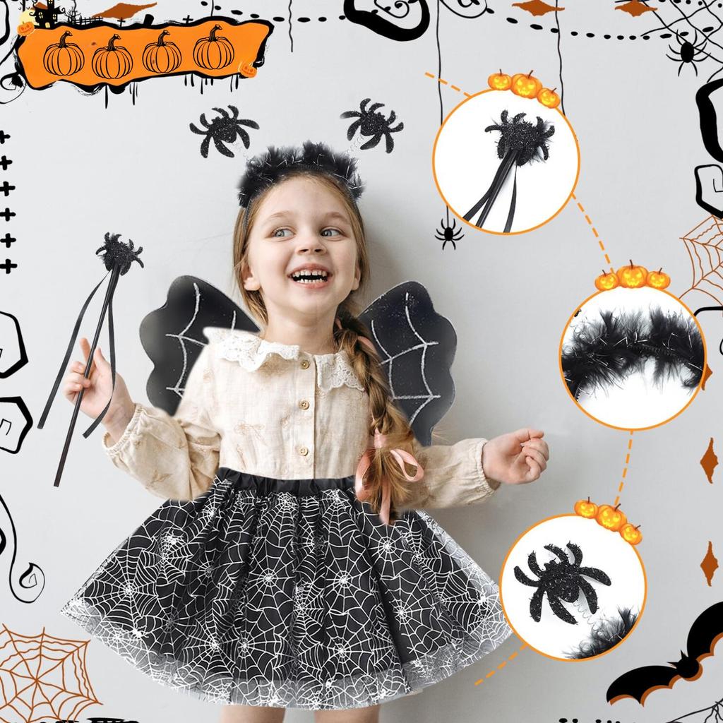 Carnival disguise witch costume children's costume girls tutu