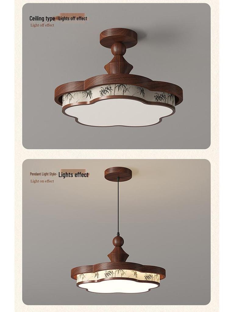 Бамбуковая ткань, люстра для столовой или спальни