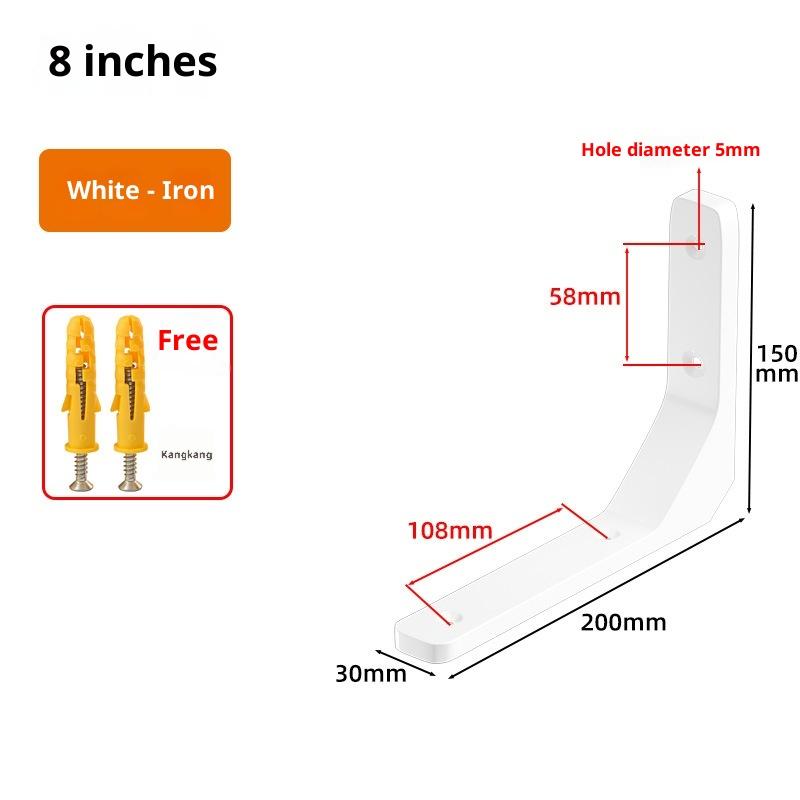 L-образный кронштейн для полки Треугольная опора Настенный угловой кронштейн Сверхпрочный угловой кронштейн для плавающих полок Стеллаж для хранения