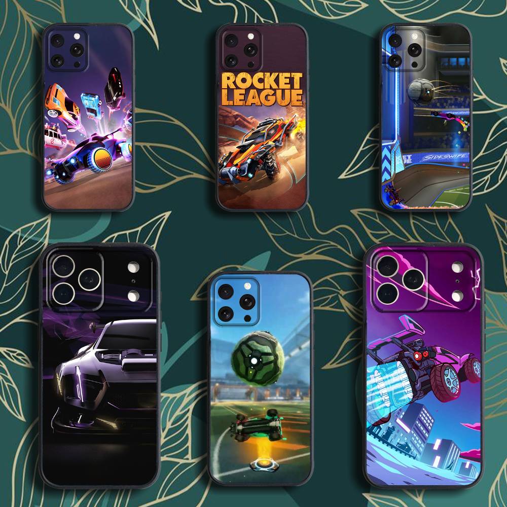 Game Rocket L-League Phone Case For iPhone 17,16,15,14,13,12,Pro,Max,Plus,E,SE4,Air,Mini Black Soft Box