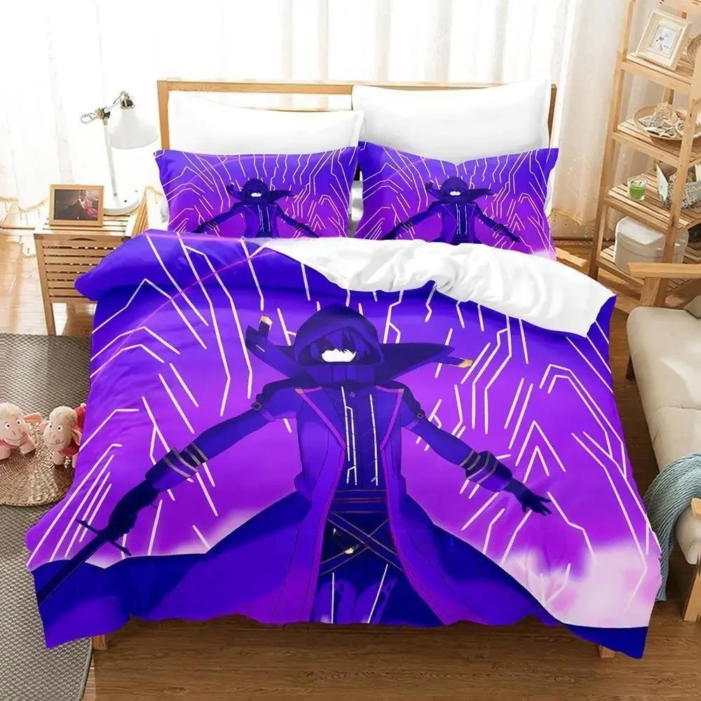 The Eminence in Shadow Cid Kagenou Комплект постельного белья из трех предметов в стиле мультфильма «Аниме» для взрослых и детей, комплект пододеяльников 3D Kawaii Anime