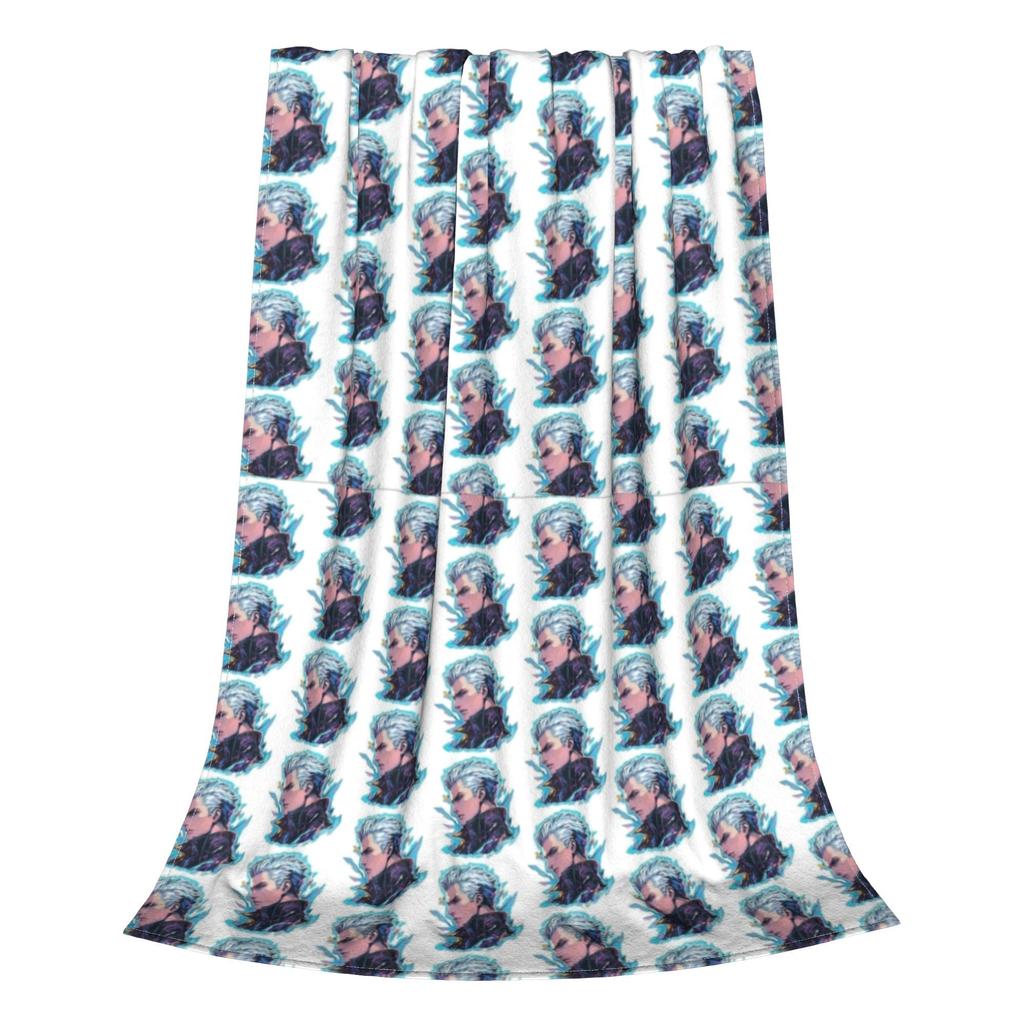 Game Vergil Dmc Blanket Devil May Cry Wool Funny Warm Throw Blanket for Home  Winter