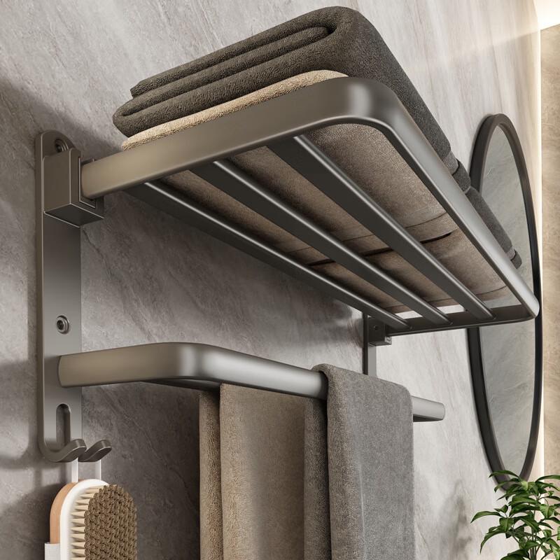 Хунгун Подставка для полотенец для ванной с полкой