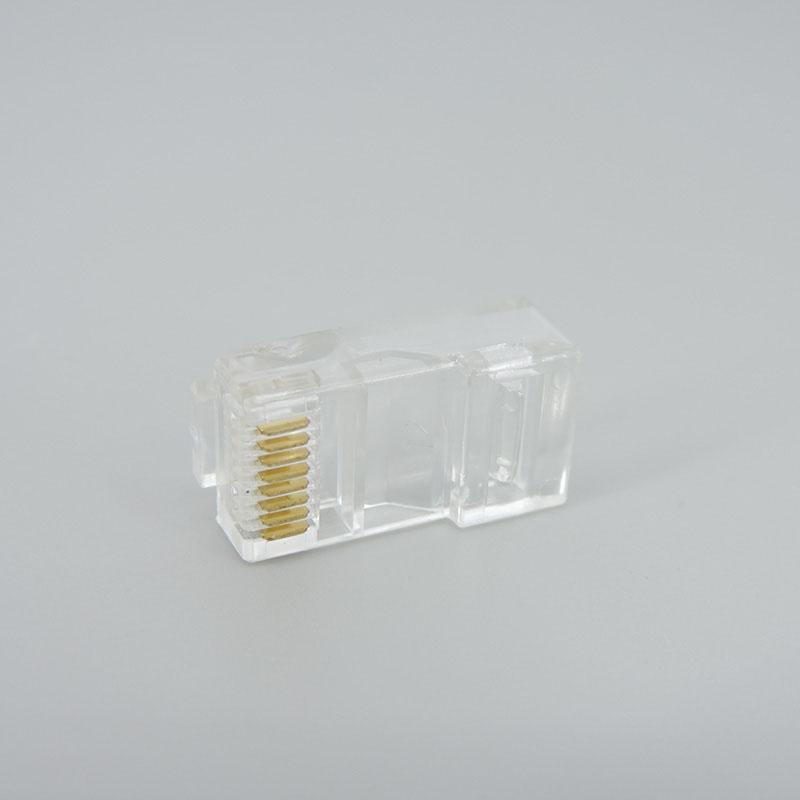 10/20/50 шт. модуль сетевого кабеля RJ-45 с кристаллической вилкой CAT-5/5e 8-ядерный позолоченный сетевой разъем Ethernet