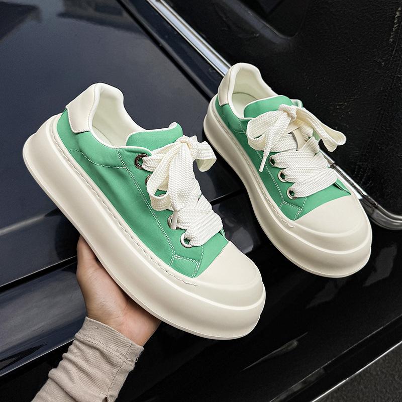 2025 весна и лето новые парусиновые туфли на платформе дышащие удобные повседневные универсальные модные повседневные туфли, подходящие по цвету 30309-X