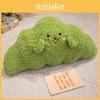 Plush Cute Croissant Pillow With Embroidery Design For Daily Bedroom Sleeping