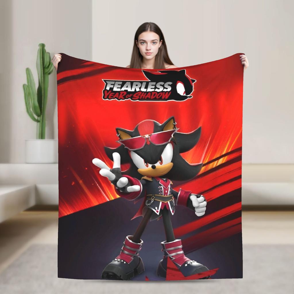 Ежик Тень X - Путь Тени Винтажное Одеяло Фланелевое Винтажное Теплое Покрывало для Постели Осень/Зима