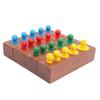 Cylinder Socket Block Set Wooden Montessori Sensory Toys Early Learning Baby Gift