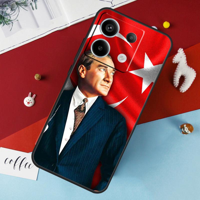 Турция Мустафа Кемаль Ататюрк Чехол Для Xiaomi Redmi Note 14 12 11 10 13 Pro 15 Pro Plus Redmi 15 14C 10C 12C 13C 15C Чехол