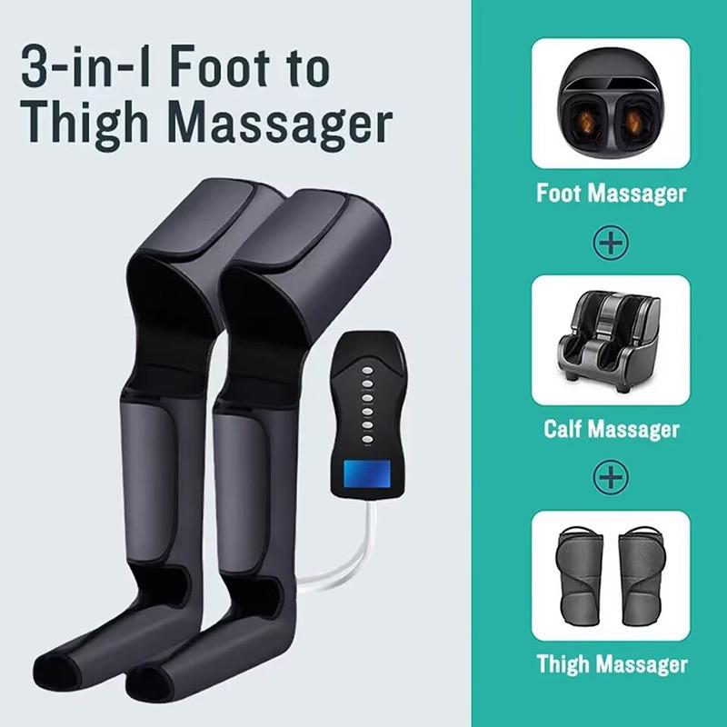 Circulation Health Care Therapy Device Calf Thigh Compression Massage Machine Electric Air Compression Foot Leg Massager