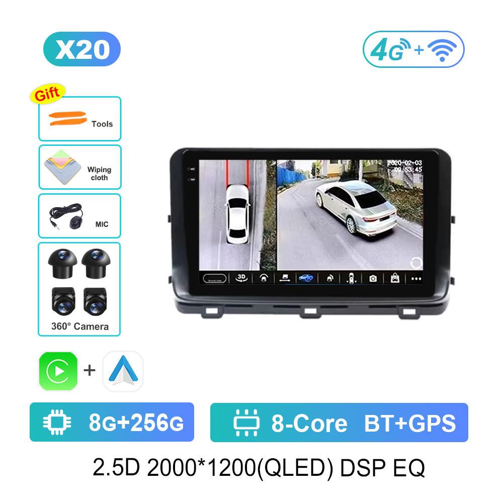 Автомобильный радиоприемник, мультимедийный проигрыватель, Android 14, интеллектуальная система для Kia Ceed 3 CD 2018 - 2022, 2,5-дюймовый экран, GPS-навигация, WiFi, BT