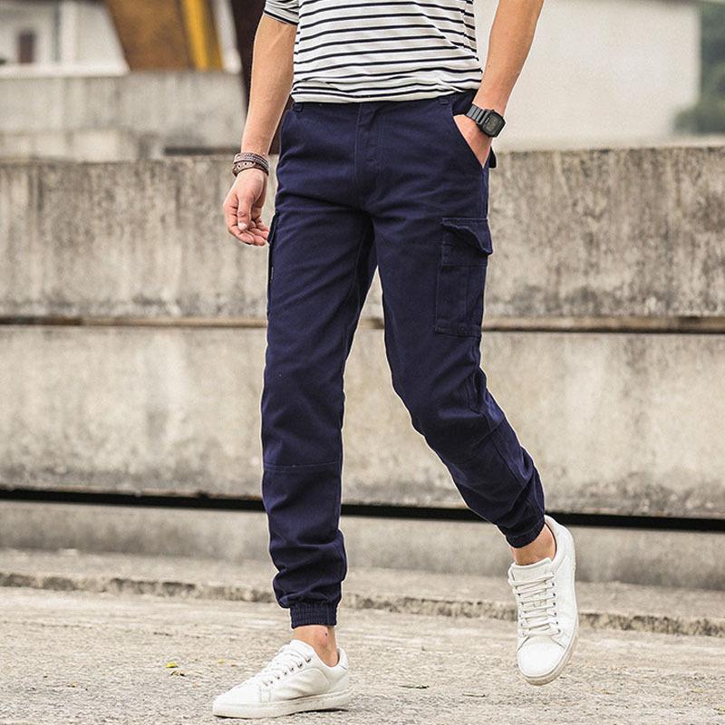 Мужские брюки-джоггеры камуфляжной расцветки с несколькими карманами - Повседневный стиль для улицы, корейский стиль