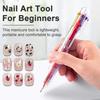 Nail Art Dotting Pen Portable 6-in-1 Ballpoint Design Brush for DIY Manicure Nail Polish Acrylic Gel Nail Art Dotting Too for Professionals Beginners