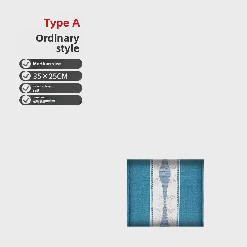 Электрогрелка Oaks Wormwood Compress: Терапевтический пояс с грубой морской солью для облегчения боли в плечах, шее и талии — идеальный подарок для родителей.