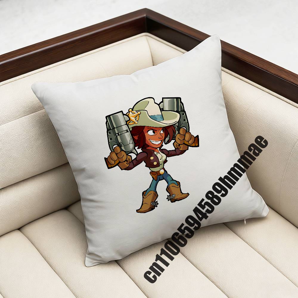 For B-Brawlhalla Throw Pillow Case Sham 45X45Cm 40X40Cm Square Car Pillowcase Pad Cushion Cover