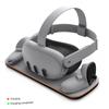 Зарядная станция для контроллеров VR-шлема, база для быстрой зарядки шлема со светодиодным индикатором, с 2 перезаряжаемыми аккумуляторами для Meta Quest 3