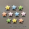 5/10 шт. разноцветные магниты на холодильник в форме звезды со смайликом, симпатичные декоративные наклейки для дома, держатель для заметок