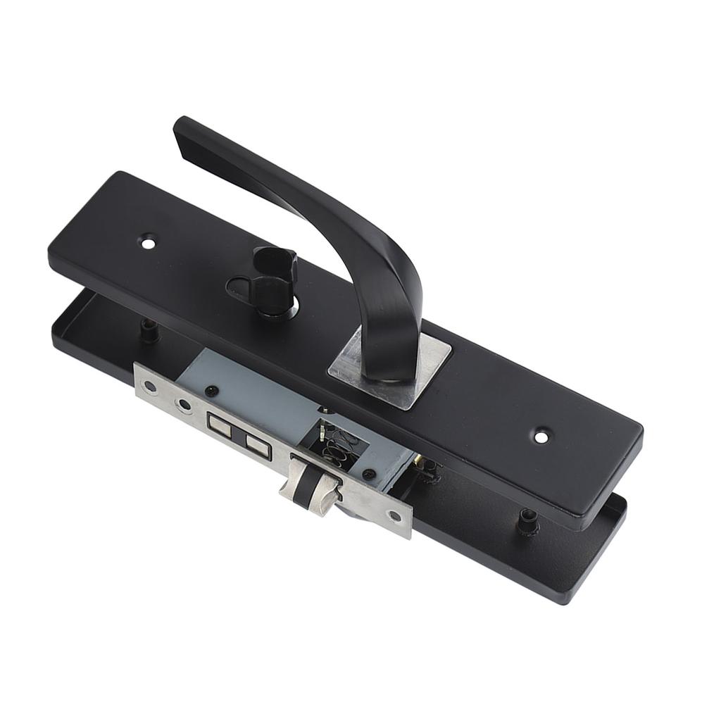 Замок для спальни, комплект для интерьера, ванной комнаты, бесшумный, из алюминиевого сплава с ручкой из цельного дерева