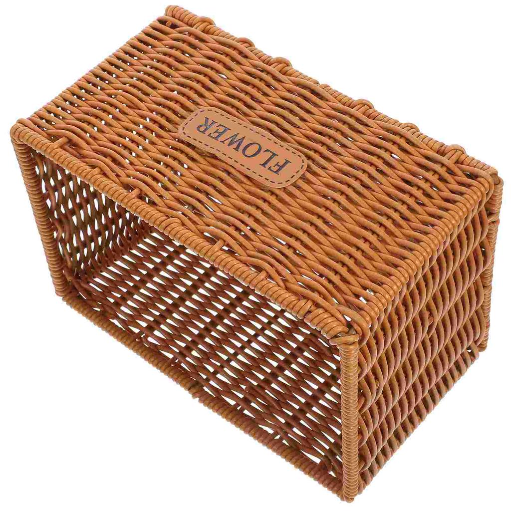 Корзина для хранения из искусственного ротанга, плетеные корзины для растений, цветочные корзины для растений в сельской местности, для комнатных растений