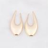 Простые гладкие большие серьги-капли для женщин, новые модные геометрические U-образные металлические золотые длинные серьги, ювелирные изделия Mujer Brincos