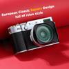 Haoge LH-X200B Square Metal Lens Hood with 49mm Adapter Ring and Metal Cap for Fujifilm X100VI x-100vi x100v x100f x100t x100s - Fujifilm Camera Acces