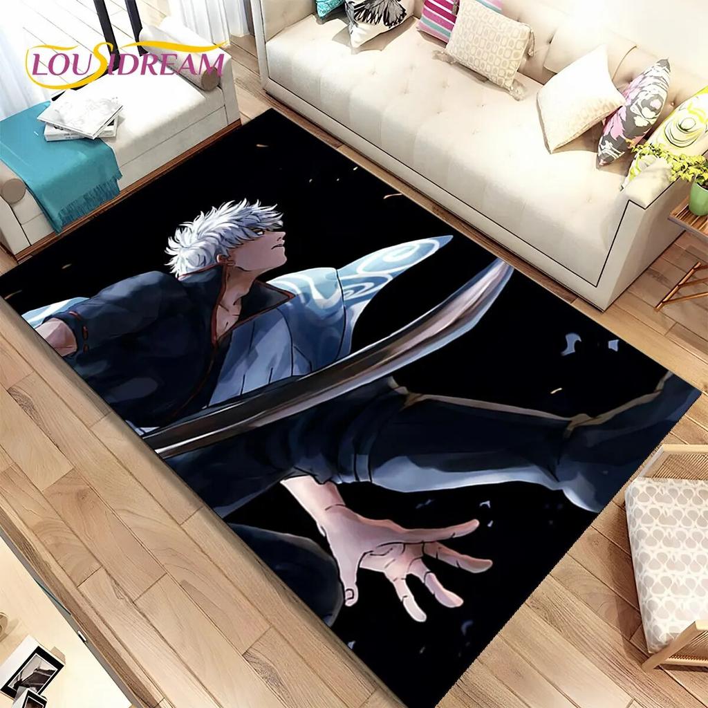 3D Gintoki Kagura Gintama аниме коврик, ковер для гостиной, спальни, дивана, коврик для украшения, детские игры, нескользящий напольный коврик