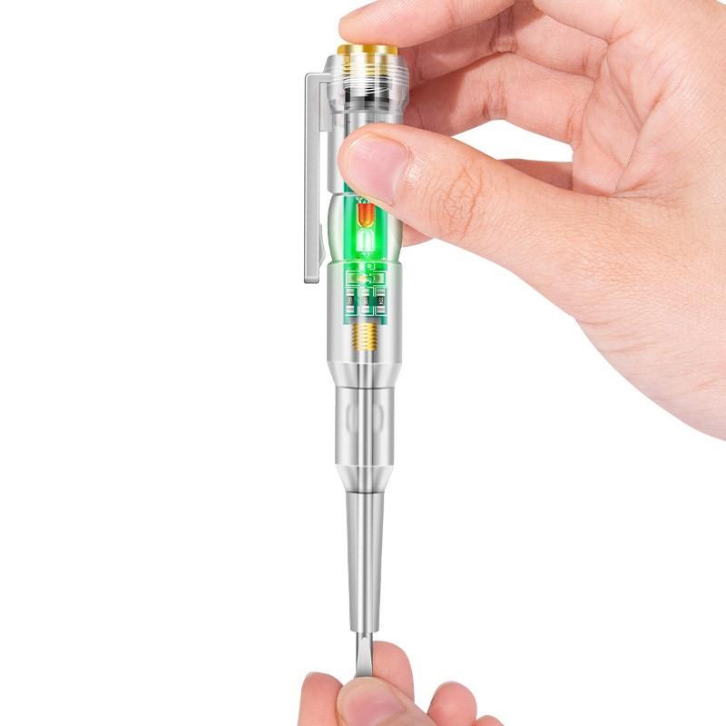 Индукционный тестовый карандаш AC110V 220V Вольтметр Зонд напряжения Вольтметр Электрический индикатор Детектор мощности Розетка для тестера