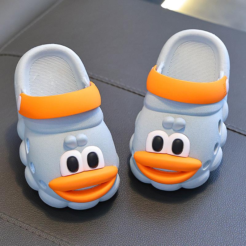 Children's Slippers Boys' Clogs Summer New Yellow Duck Boys' Baby Bathroom Non-Slip Indoor Wear