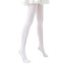 Kids Ballet Tights 80D Velvet Snagging Proof Design Breathable Leggings for Dance Class White Color Stretch Pantyhose