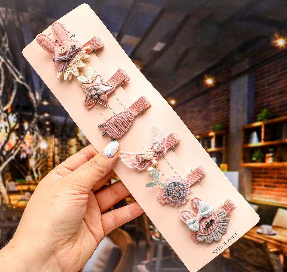 Кавайный Мультяшный Принцесса Детский Набор Заколок для Волос Девочки Дети Цветок Заколки Зажим Аксессуары Заколки Заколка Головной Убор Головной Убор