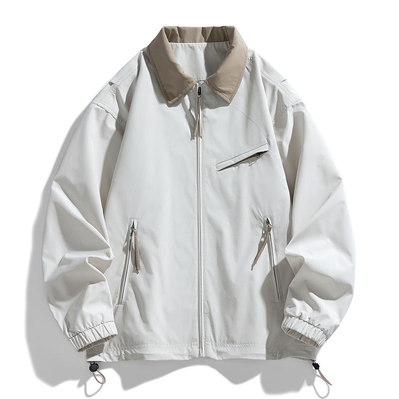 Jianheng Stand-up Collar Jacket Jacket Men's Spring and Autumn Business High-end Casual Top Trendy Brand High-end Jacket