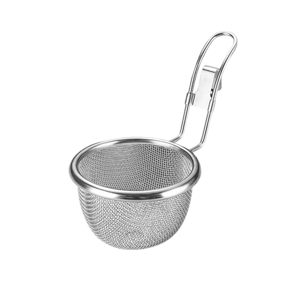 Cooking Utensils Mesh Strainer Spoon Korean Noodles Scoop Stainless Steel Hot Pot Strainer Mesh Long Handle Frying Filter Basket