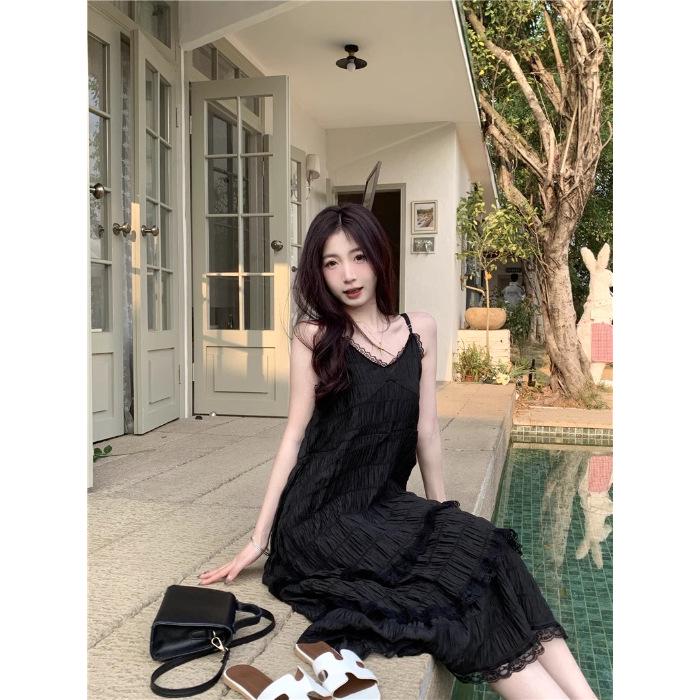 Шикарное французское белое платье на подтяжках для женщин — бросающее вызов возрасту, свободное, многослойное, длинная юбка, идеально подходит для весенних каникул