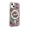Guess Flower Magsafe - Etui Iphone 14 Plus (Różowy)