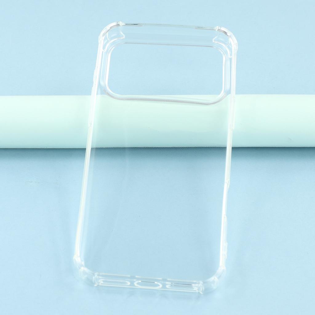 For iPhone 17 Pro Phone Case Reinforced Four Corner Anti-Drop Clear TPU Cover