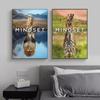 Animal Mindset Is Everything Inspirational Prints Poster Canvas Painting Modern Wall Art Pictures Living Room Bedroom Home Decor