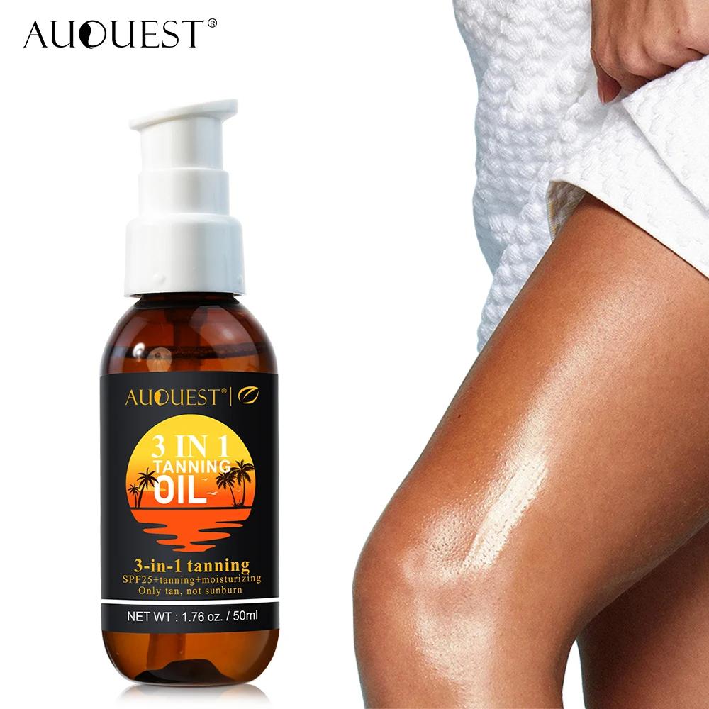 Масло для мгновенного автозагара, спрей для загара в помещении, профилактика солнечных ожогов, нет необходимости в солнечном свете для мужчин и женщин, бронзатор, масло для ухода за телом AUQUEST