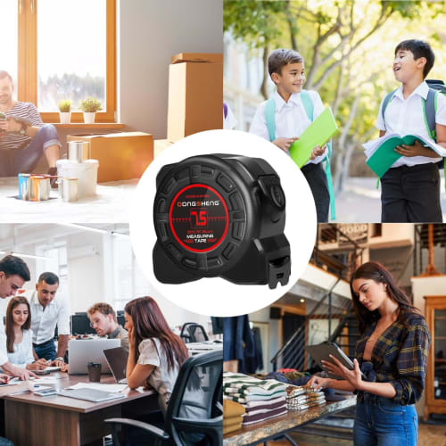 Magnetic Tape Measure, Magnetic Tape Measure - Clear Scale Steel Measuring Tape | Black Gold Steel Tape Measure, Black Gold Self-Locking Steel Tape Me