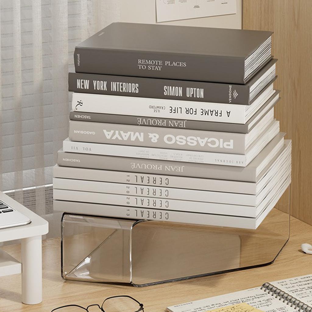 Офисный органайзер для папок Вертикальный органайзер Сортировщики файлов Органайзер для файлов Настольный прозрачный держатель для журналов Настольный органайзер