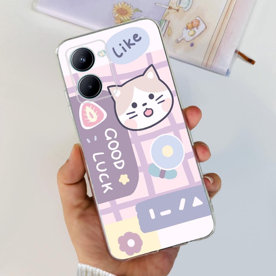 Для Realme C33 2023 Чехол Новый Модный Расписная Задняя Крышка Мягкий Силиконовый Чехол для Телефона Для Realme C33 C 33 RealmeC33 Fundas 6.5'' Сумки