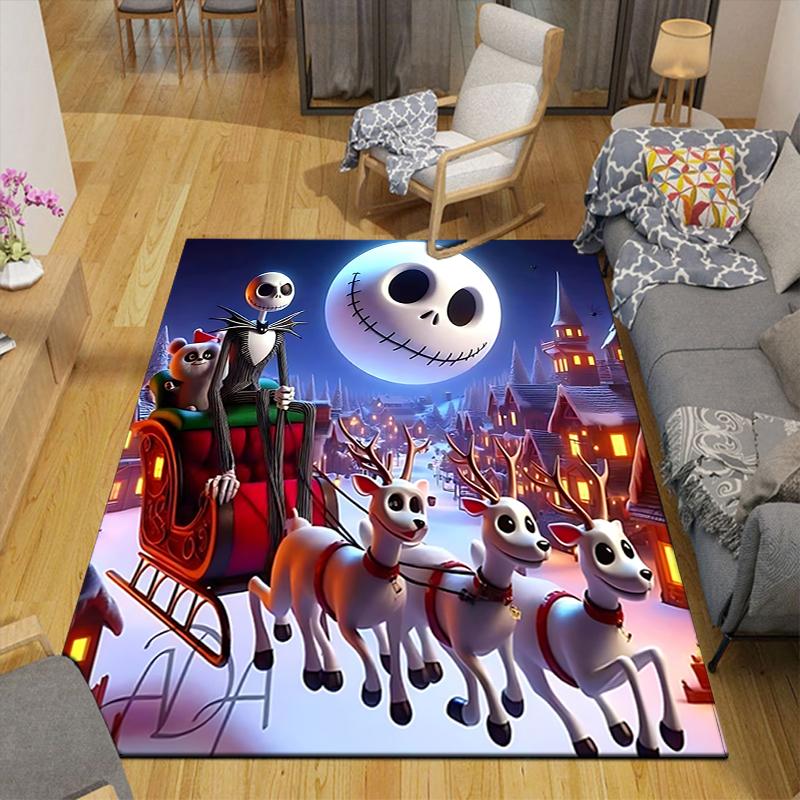 1Pc Nightmare Before Christmas Rug Office Carpet Indoor Outdoor Doormat Nonslip Soft Living Room Christmas Halloween Gift D922458