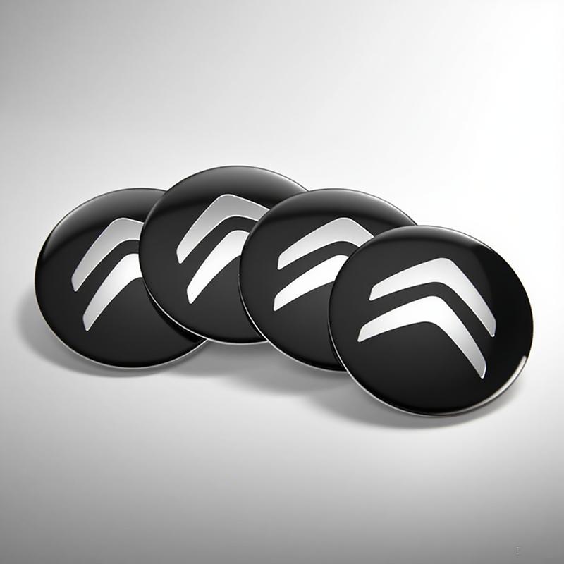 ALO2 56mm ABS Plastic Wheel Hub Caps, for Citroen C2 C3 C4 C5 Saxo Xsara Picasso DS3 DS4 DS6, Center Cover Decals