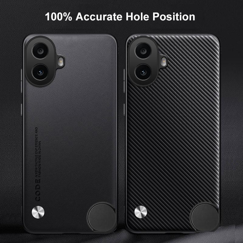 Роскошный чехол из искусственной кожи для Nothing CMF Phone 1 5G, задняя крышка, силиконовый противоударный защитный чехол для телефона Nothing CMF Phone1