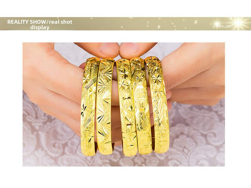 Женский вьетнамский браслет со звездами из золотого песка - прочный медный сплав, популярный трансграничный аксессуар