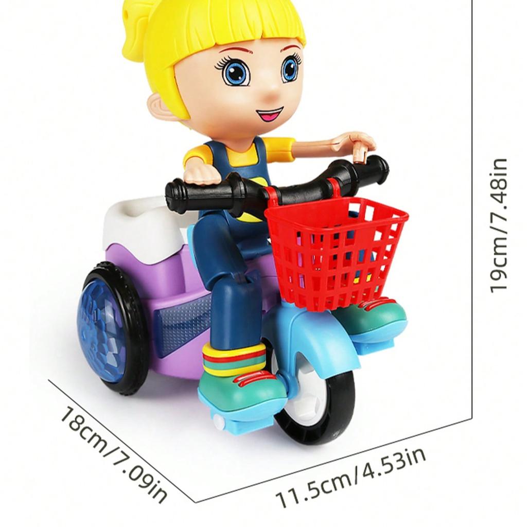 Вращающаяся на 360° машина-трюкач со светом и музыкой, игрушечная машина с автоматической деформацией и объездом препятствий, идеальный подарок на Рождество, Хэллоуин, Пасху [Без батареек]